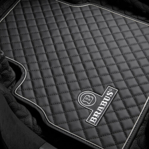 BRABUS Leather Floor Mats Black-Grey quilted for MY25-on G550/G63 AMG W465