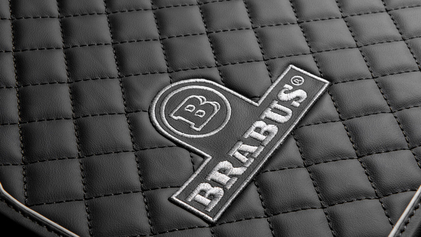 BRABUS Leather Floor Mats Black-Grey quilted for MY25-on G550/G63 AMG W465 - Image 2
