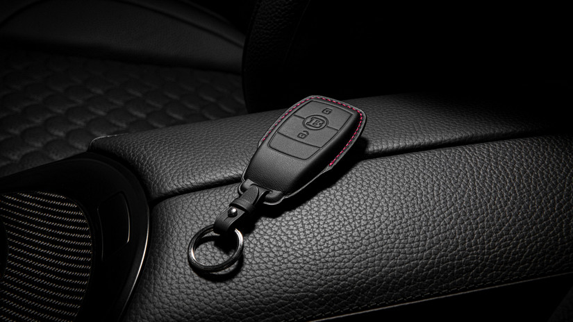 BRABUS Leather Key Cover Black-Red for MY25-on G63 AMG W465 - Image 3
