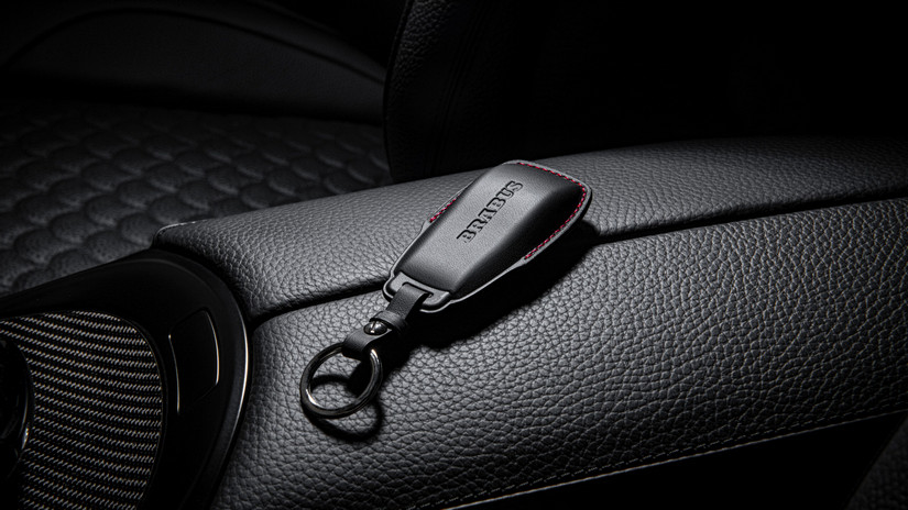 BRABUS Leather Key Cover Black-Red for MY25-on G63 AMG W465