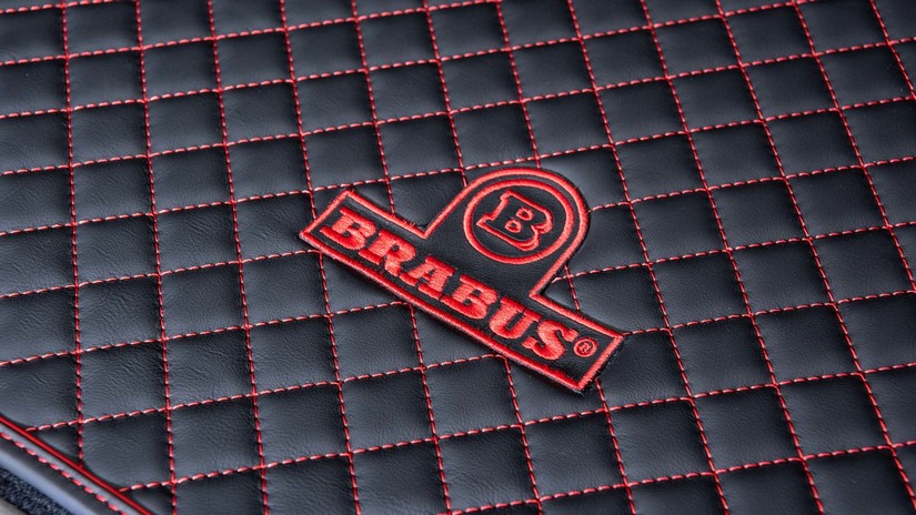 BRABUS Leather Trunk Mat Black-Red Quilted for MY25-on G550/G63 AMG W465 - Image 2