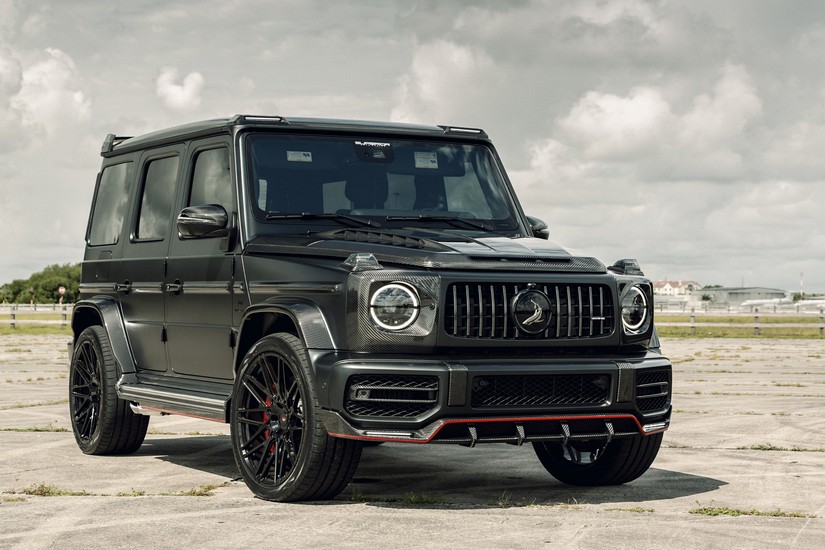 TopCar Carbon Fender Extensions (only G63), 4 pcs for Gwagen W465 – Inferno Lights Edition - Image 4