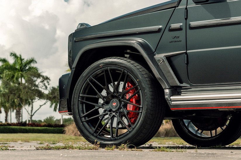 TopCar Carbon Fender Extensions (only G63), 4 pcs for Gwagen W465 – Inferno Lights Edition - Image 3