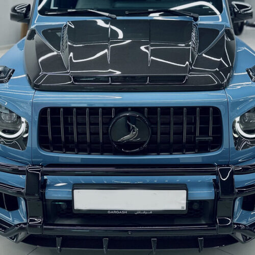 TopCar Carbon Front & Rear Bumper Moldings, 4 pcs., for Gwagen W465 – Inferno Lights Edition