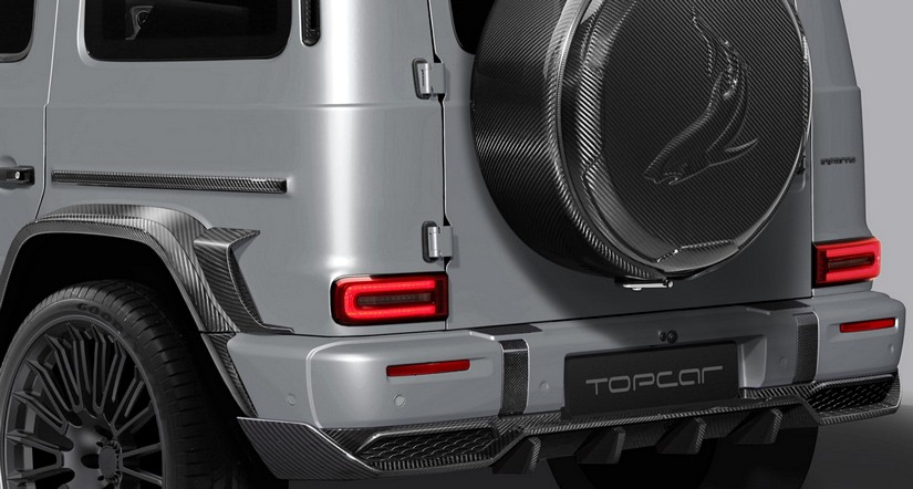 TopCar Carbon Front & Rear Bumper Moldings, 4 pcs., for Gwagen W465 – Inferno Lights Edition - Image 2