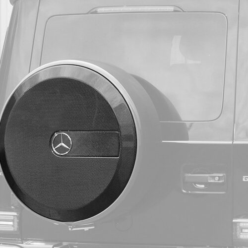 TopCar Carbon Spare Wheel Cover Mercedes for Gwagen W465 – Inferno Lights Edition