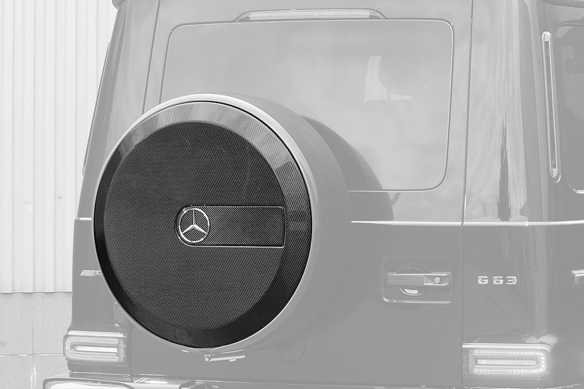 TopCar Carbon Spare Wheel Cover Mercedes for Gwagen W465 – Inferno Lights Edition