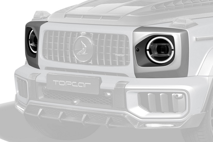TopCar Headlight Protection Cover, 2 pcs for Gwagen W465 – Inferno Lights Edition - Image 3