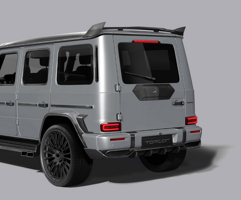 TopCar Roof Spoiler Aero Style for Gwagen W465 – Inferno Lights Edition