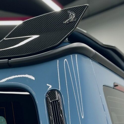 TopCar Roof Spoiler Shark Style for Gwagen W465 – Inferno Lights Edition