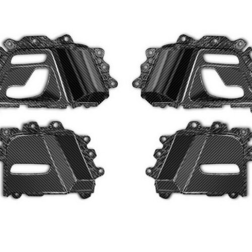 TopCar Seat Control Panels, 4 pcs (Carbon Twill 2×2 / 4×4) for Gwagen W465 – Inferno Lights Edition