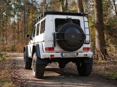 LETECH Heavy-Duty Rear Spare Wheel Holder for Mercedes G 500 4×4²