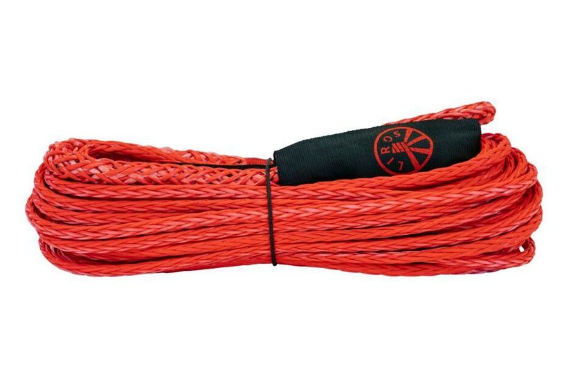 LETECH Synthetic Winch Rope with Soft Shackle – 20m / 9.4mm – Red - Image 2