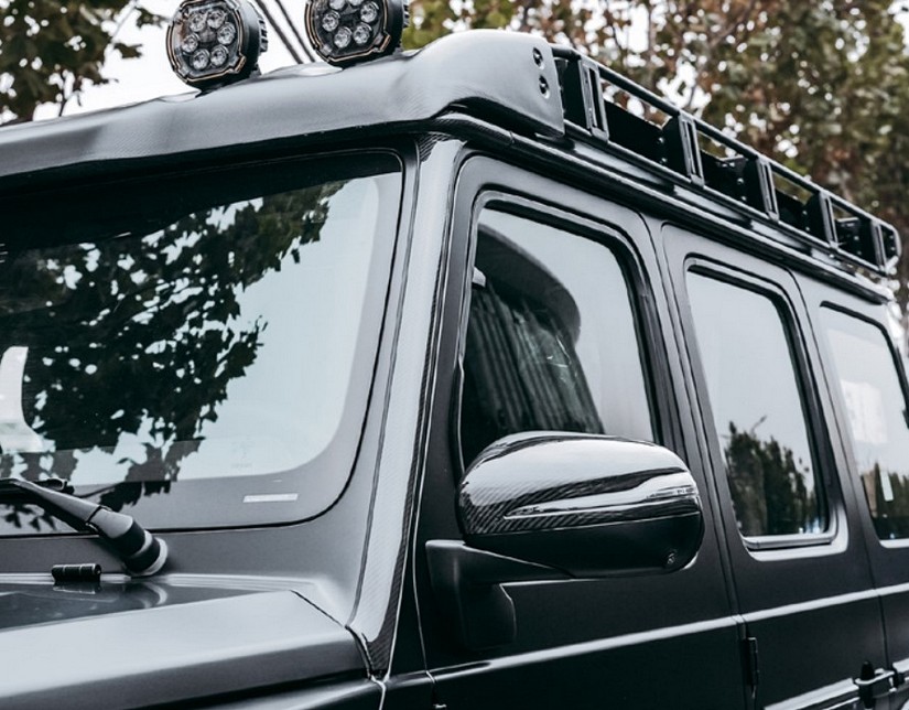 Dry Carbon A-Pillar Covers (2025+) – G-Wagon Exterior Trim Upgrade