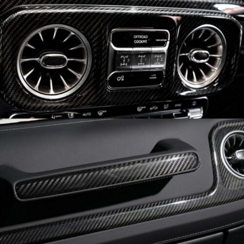 Dry Carbon Fiber Interior Trim Set (3-Piece, 2025+) – G-Wagon Minimal Carbon Upgrade