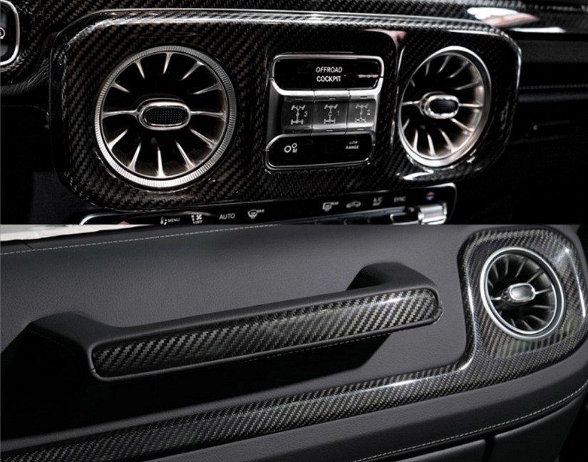 Dry Carbon Fiber Interior Trim Set (3-Piece, 2025+) – G-Wagon Minimal Carbon Upgrade