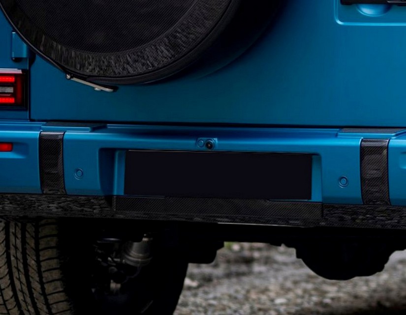 Dry Carbon Fiber Rear Bumper Cover (2025+) – G-Wagon Rear Styling Upgrade