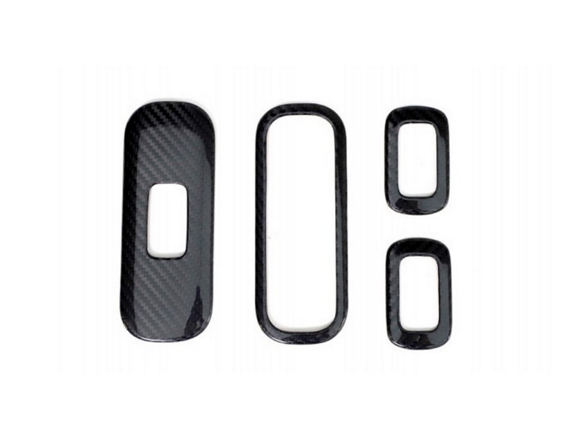 Glass Lift Switch Frame Set – Dry Carbon Fiber (2025+) – G-Wagon Power Window Accent Trim - Image 2