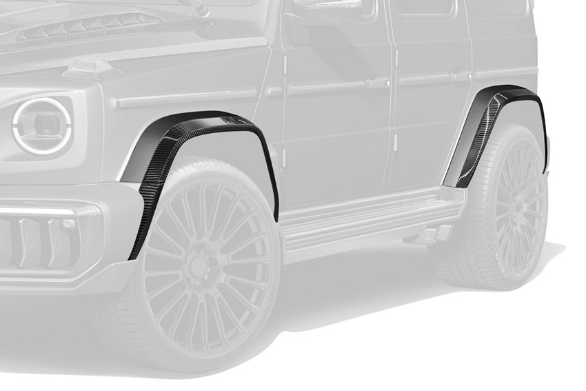 TopCar Fender Extensions (8-Piece) Combined Carbon for Mercedes-AMG G63 2025 INFERNO - Image 3