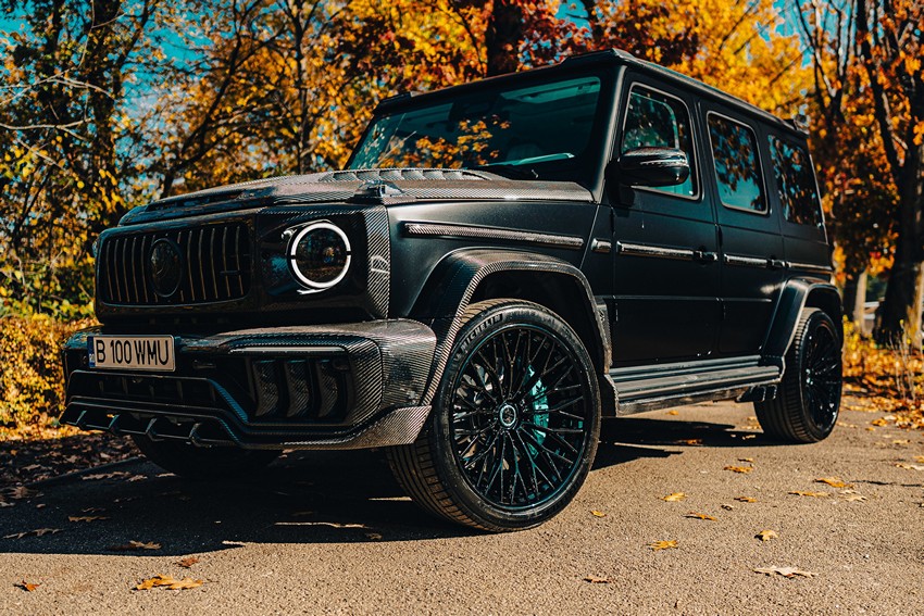 TopCar Fender Extensions (8-Piece) Combined Carbon for Mercedes-AMG G63 2025 INFERNO